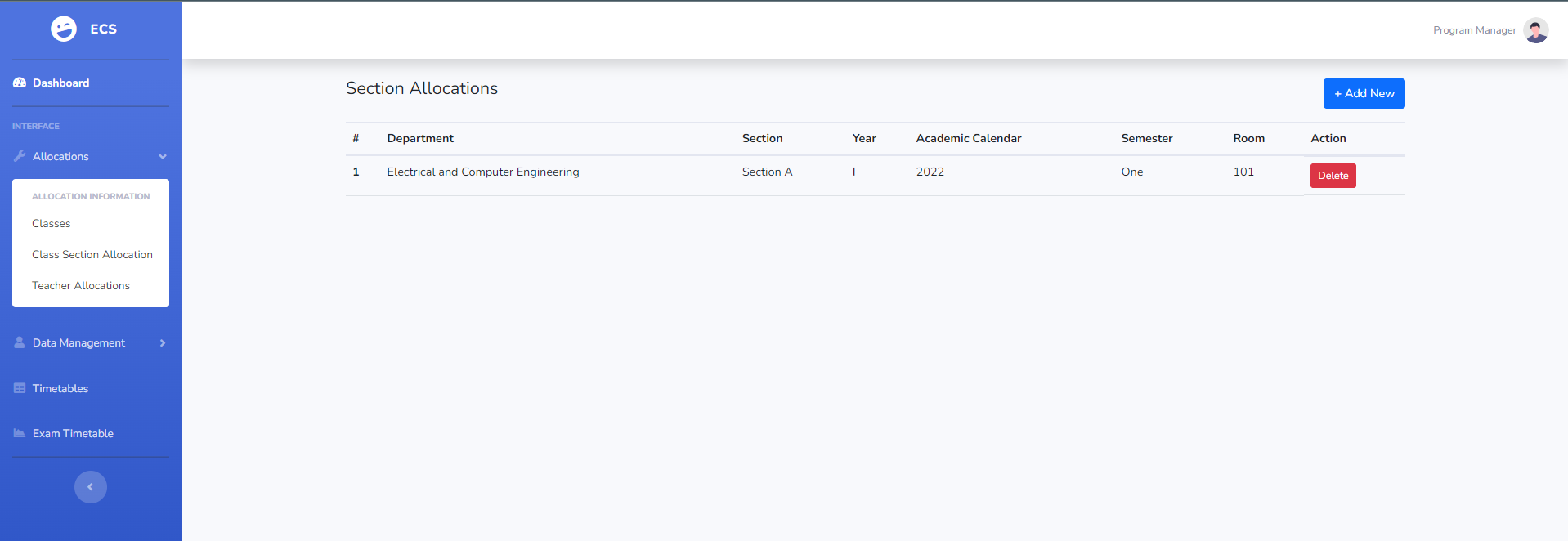 Exam and Class Scheduling System